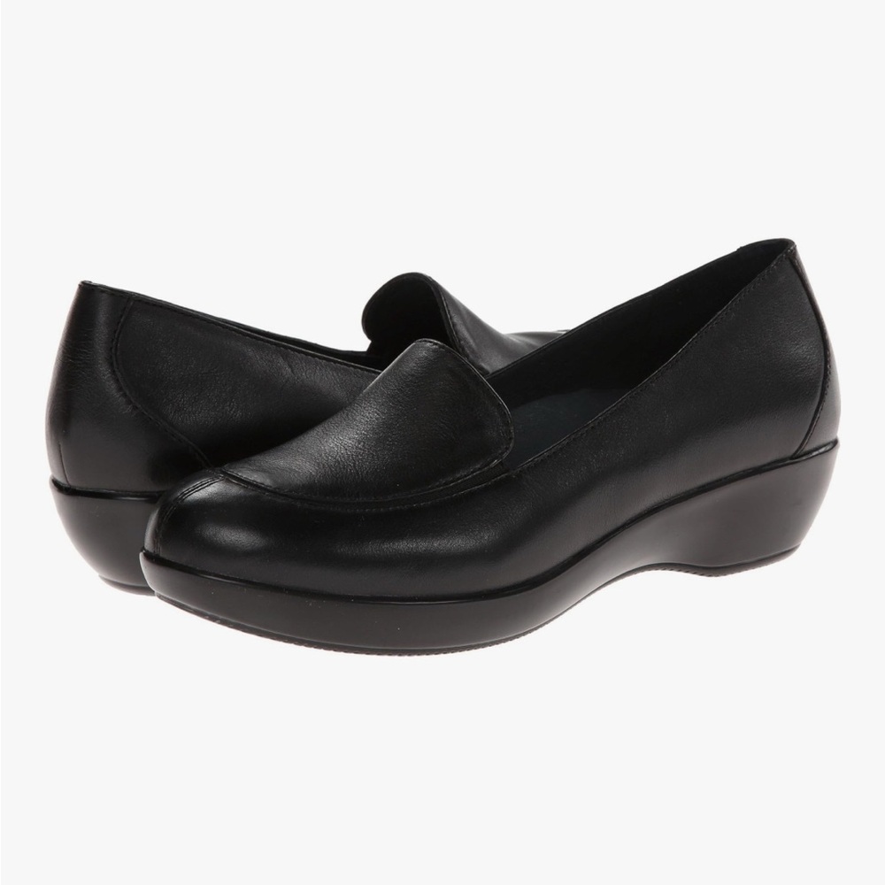 Dansko Black Leather Loafers